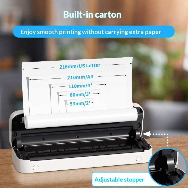 M835 Thermal A4 Mini Office Portable Bluetooth Inkless Printer