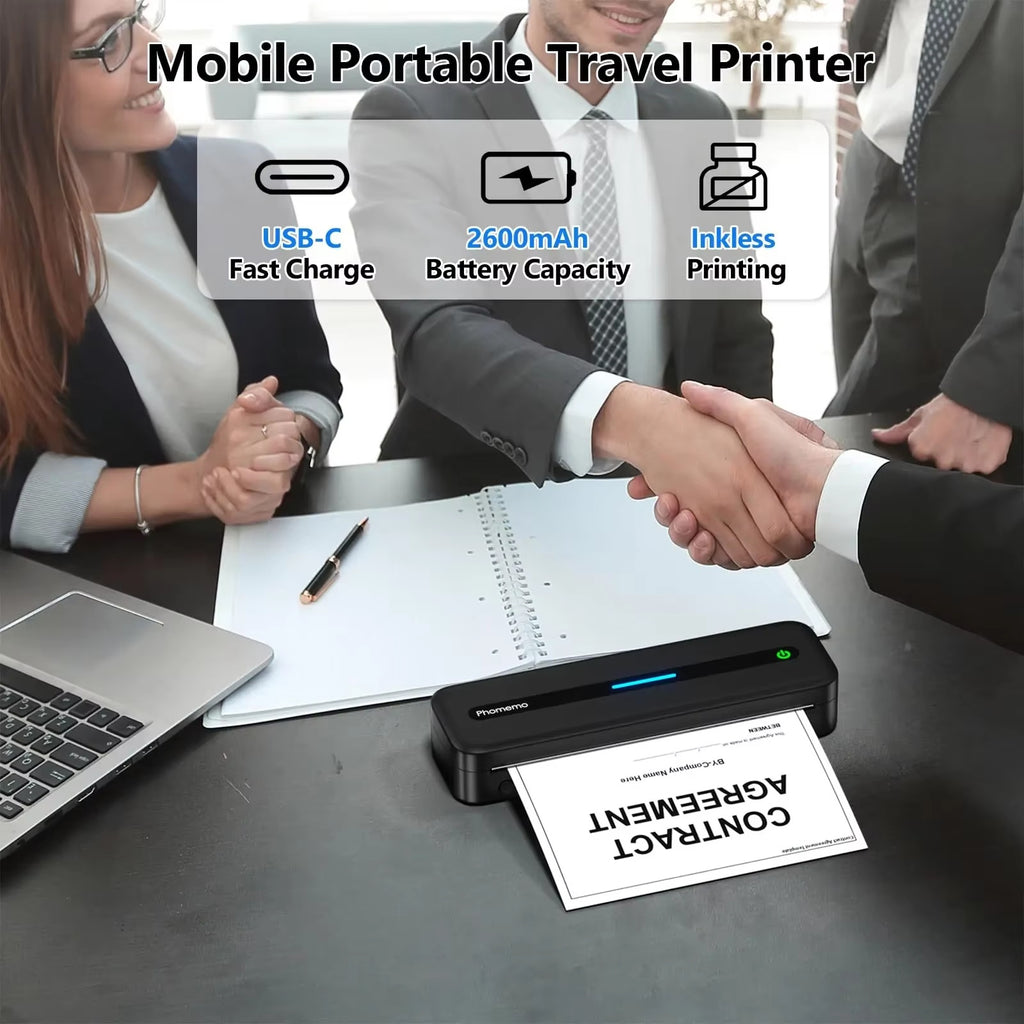 M835 Thermal A4 Mini Office Portable Bluetooth Inkless Printer