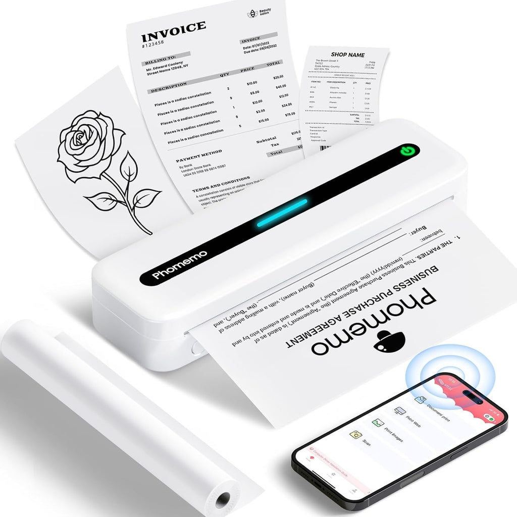 M835 Thermal A4 Mini Office Portable Bluetooth Inkless Printer